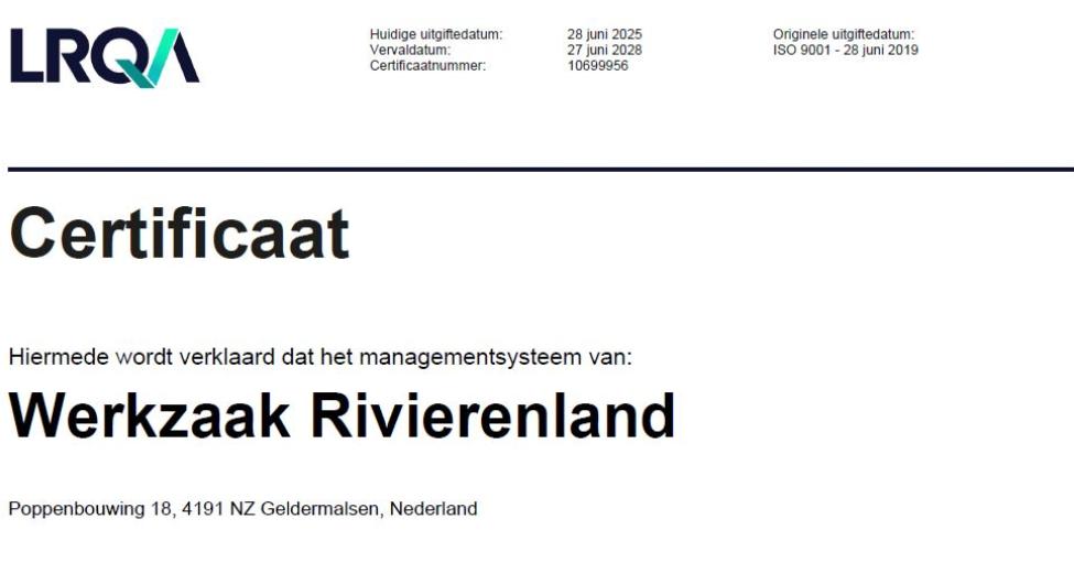 afbeelding van document ISO certificaat