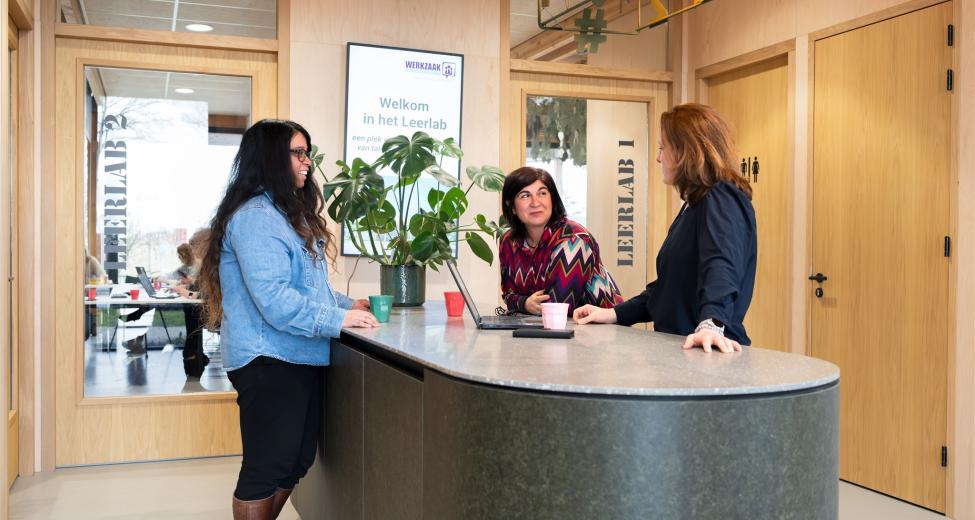 afbeelding docenten in het leerlab
