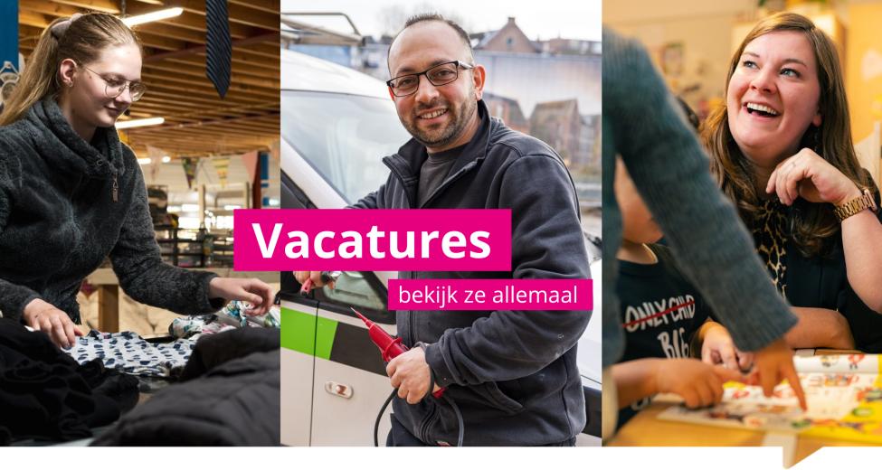 afbeelding met foto's van 3 werkende mensen