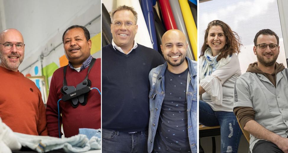 afbeelding statushouders met werkgevers