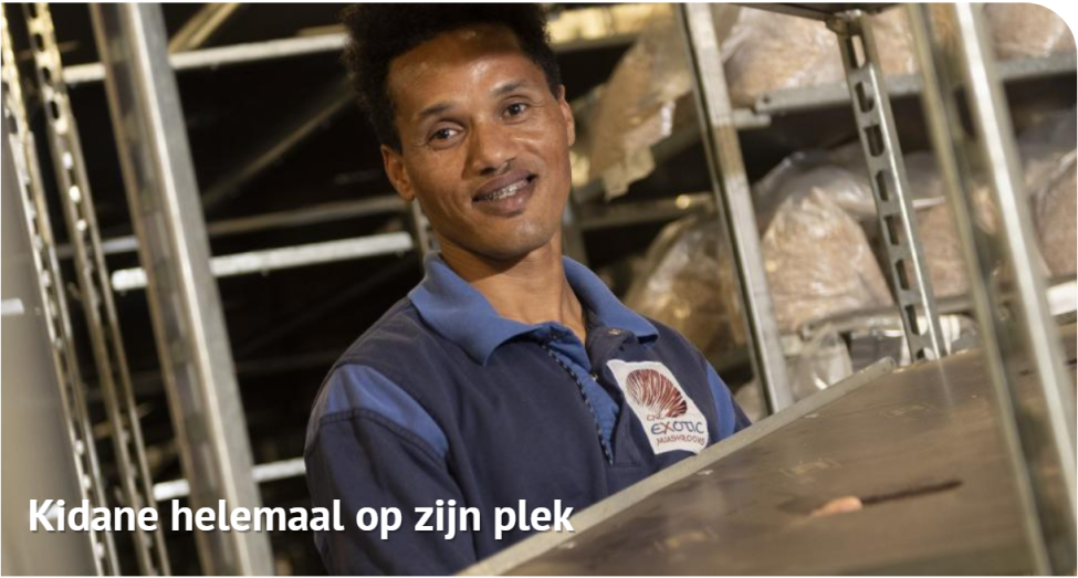 afbeelding man in kwekerij