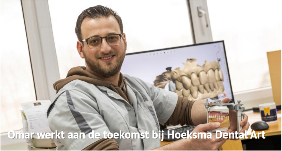 afbeelding man met gebit in de handen