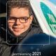 afbeelding cover Jaarrekening 2021 met jongen in bedrijfsauto
